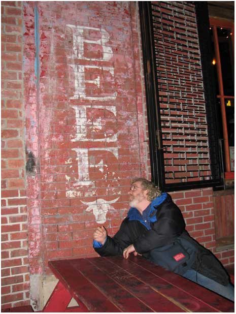 Bill in front of Dinosaur BBQ, NYC