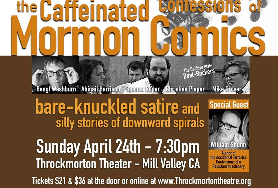 Caffeinated Confessions of Mormon Comics, Throckmorton Theater, 24 April 2016