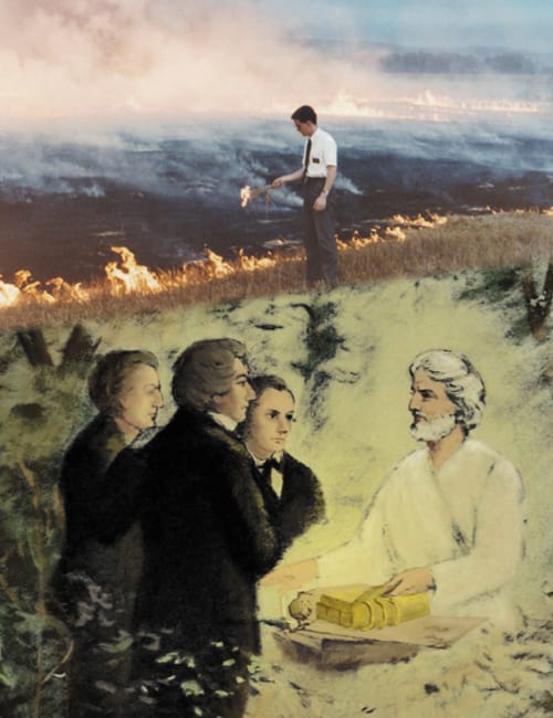 Elder Shunn sets Mormon history on fire