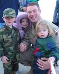 Sgt. Shunn and kids