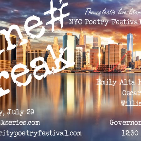 Image of: Hear me Saturday afternoon at the NYC Poetry Festival!