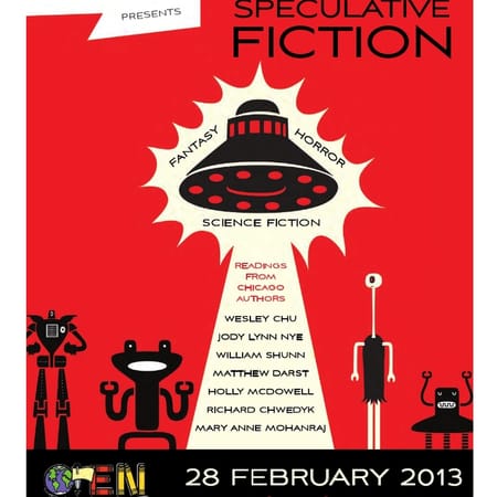 Image of: "An Evening of Speculative Fiction" is tonight!