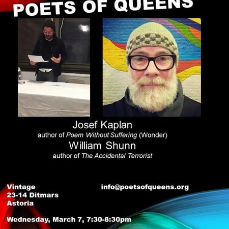 Image of: I'll be reading with Poets of Queens on March 7th